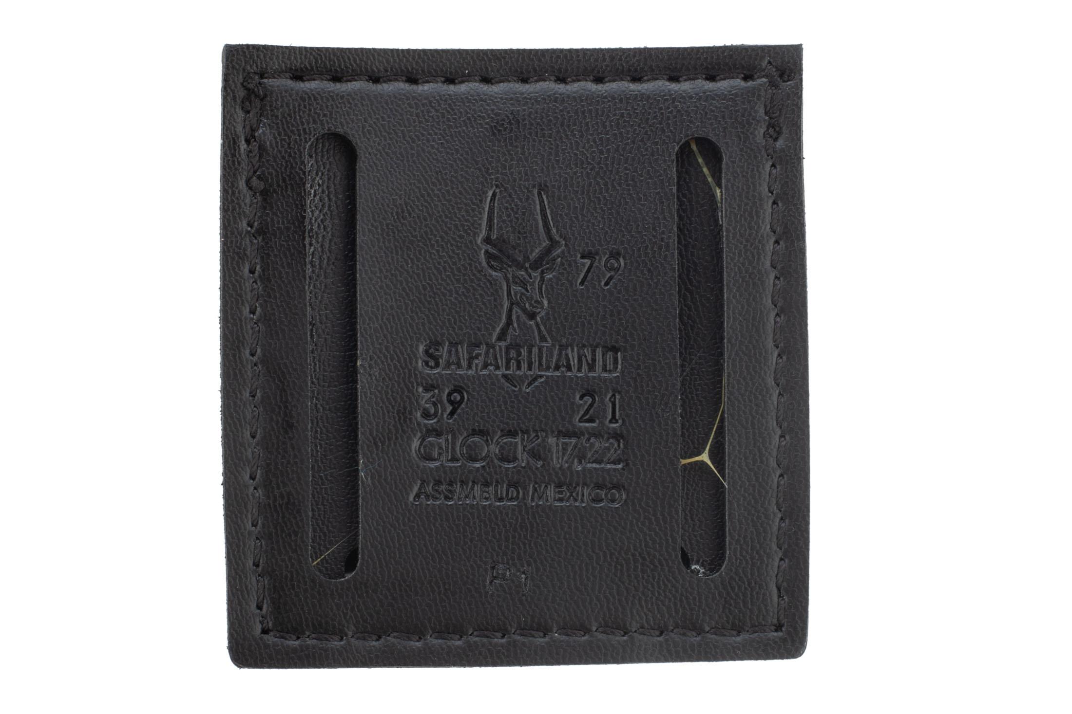 Safariland 79 Slimline Open Top Double Stacked 9mm Magazine Pouch